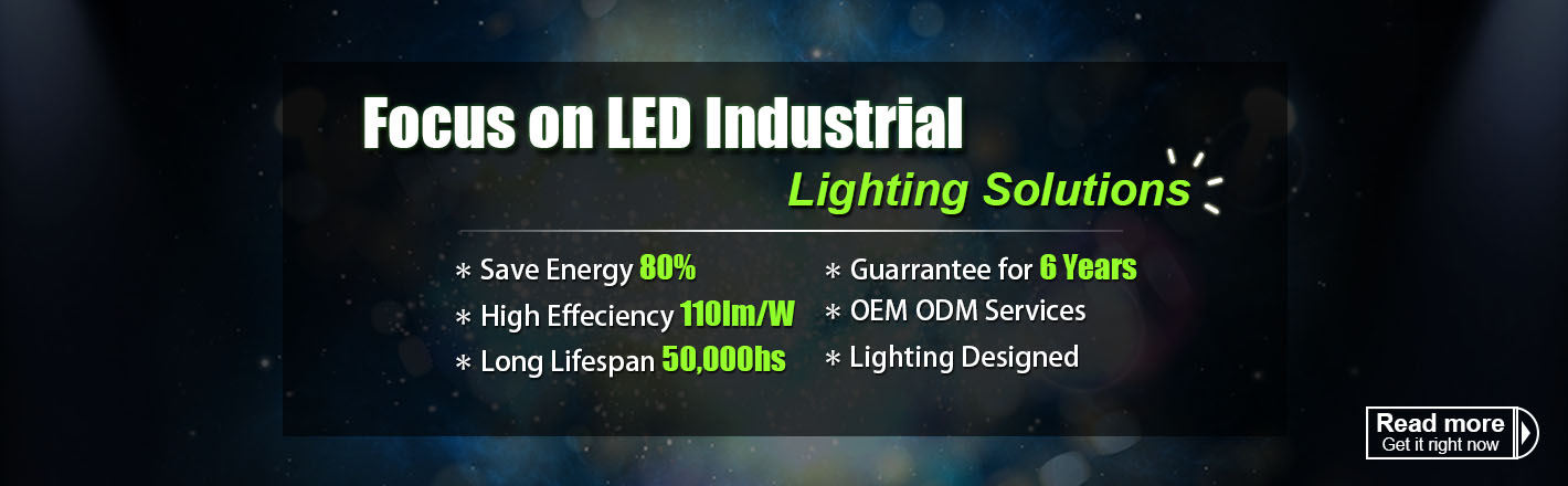 LED Industrial Lighting Supplier Banner - SUNPERLED